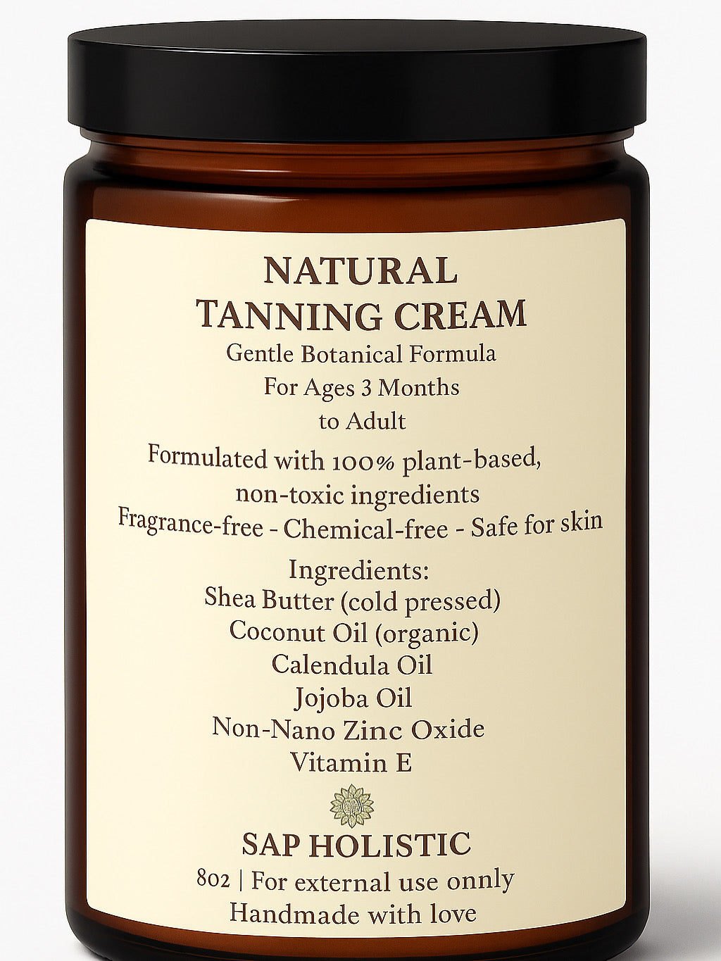 Natural Tanning Cream – 100% Botanical Formula